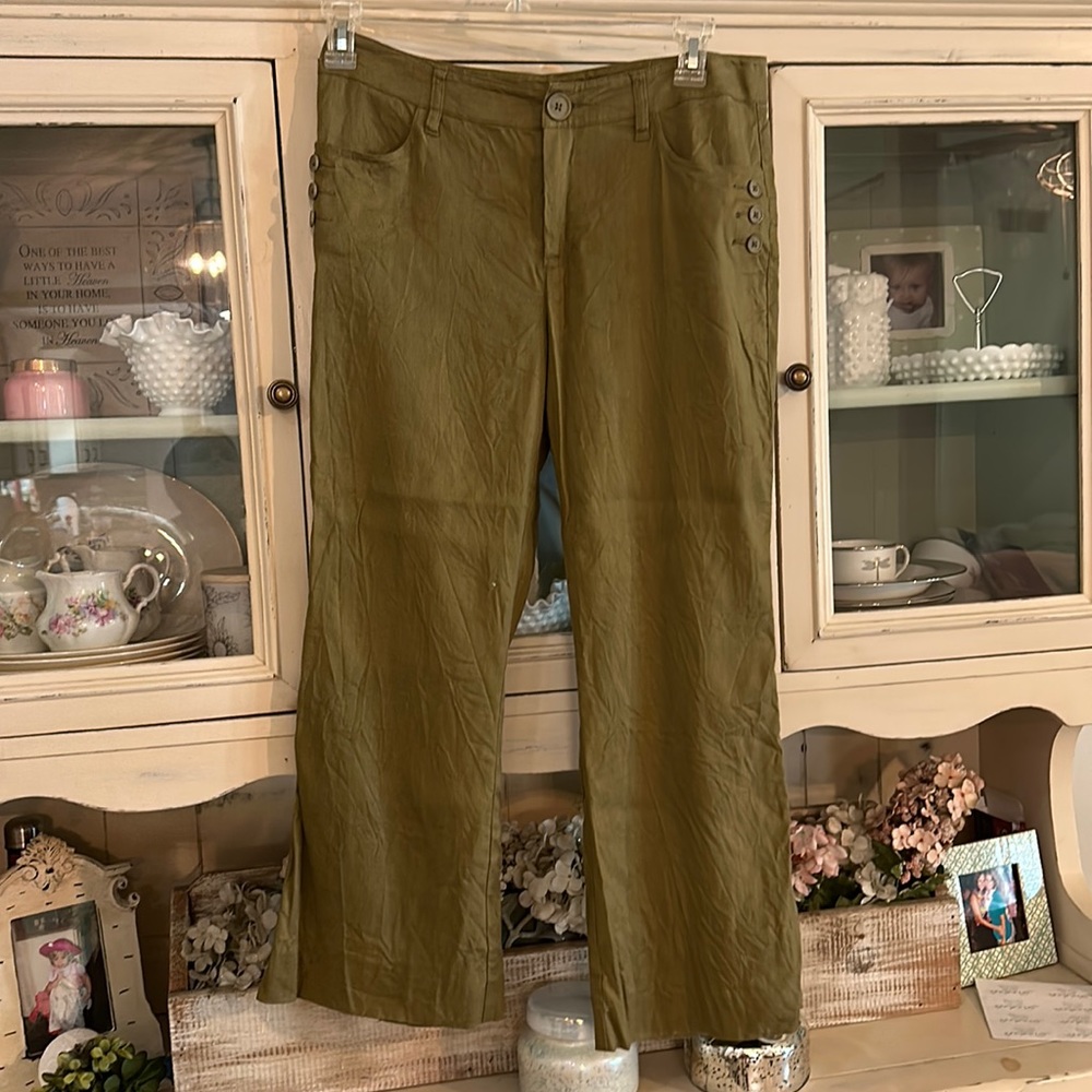 Cabi wide leg linen pants